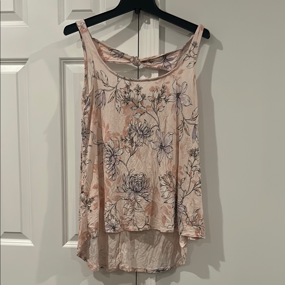 Torrid Floral Bow Back Tank Top